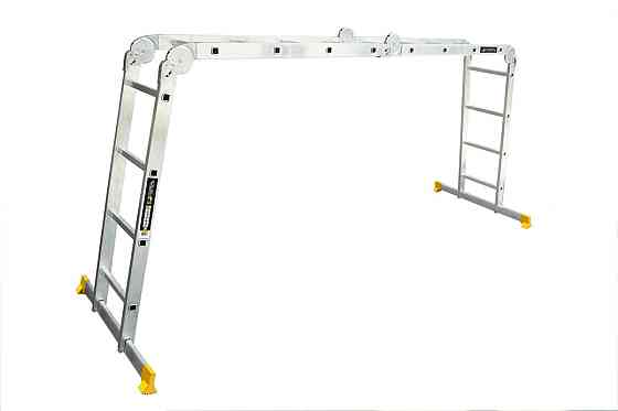 MASTERTOOL Драбина алюмінієва MASTERTOOL шарнірна 4х4 ступенів h=5500 мм max 150 кг 79-1604 Коломия