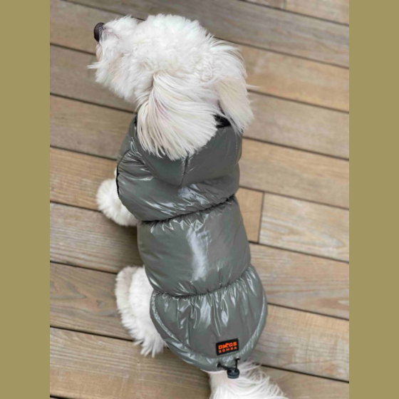 Жилетка для собак лакована Dogs Bomba утеплена на флісі хакі Одеса