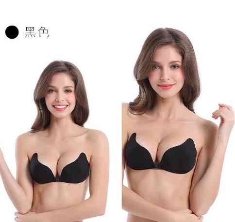 Невидимий ліф жіночий на силіконі чорний Київ