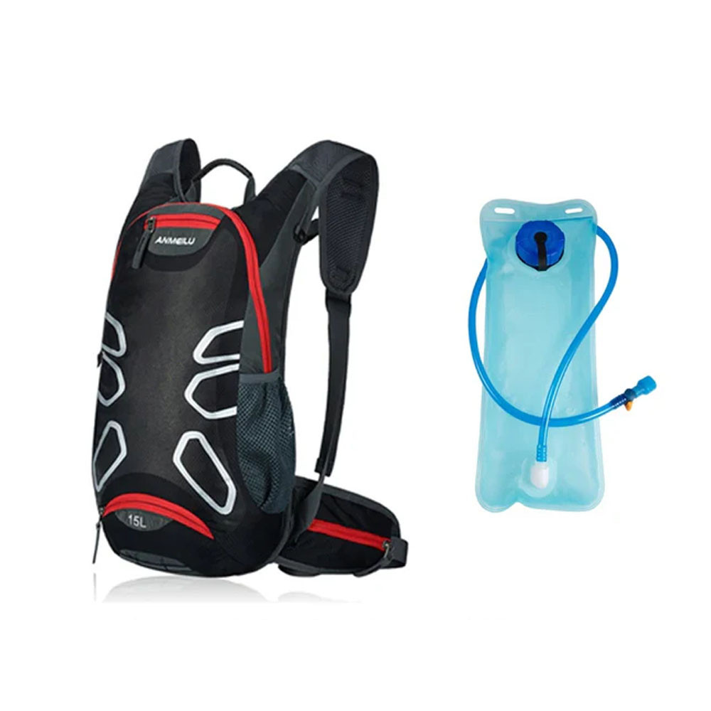 Гідрорюкзак дорожній із пакетом для води 2 л Feel Fit Чорний Бровари - фото 1