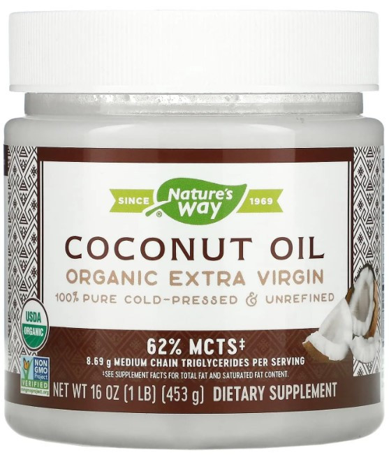 Кокосовое масло Nature's Way Coconut Oil 453 грамм Киев - изображение 1