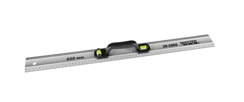 MASTERTOOL Лінійка будівельна алюмінієва MASTERTOOL 60 см з ручкою 2 капсули 39-5060 Коломыя - изображение 3