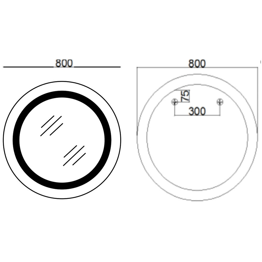Зеркало Mixxus PLAIN MC02-80 с Led Touch, Anti-fog, димером, регулятором яркости, часами (MI6931) Киев - изображение 7