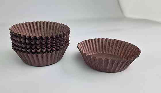 Тартолітка для кексів 9А кругла коричнева D70 H27,5 (100 шт.) (1 уп.) Харків