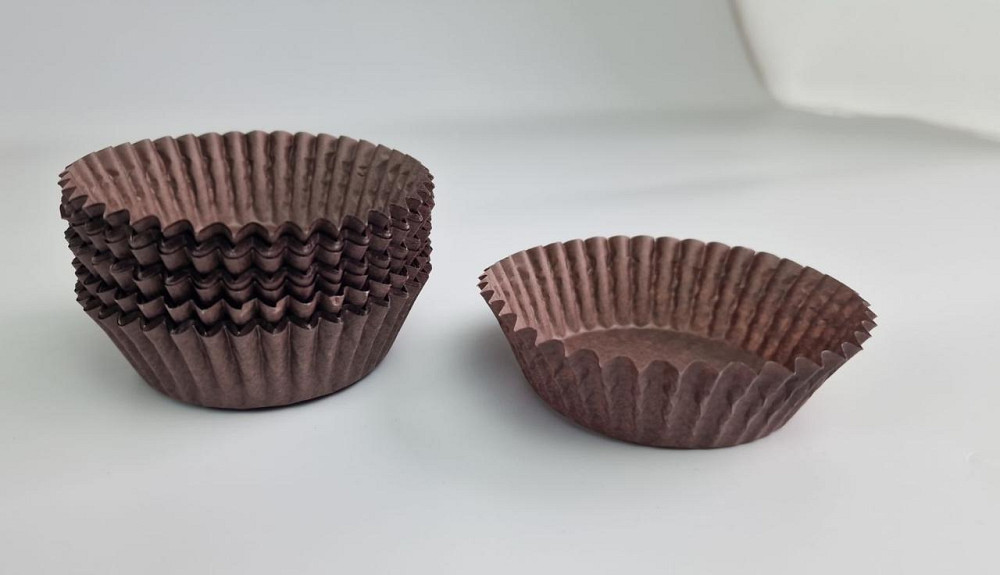 Тартолетка для кексов 9А  круглая коричневая D70 H27,5 (100шт)  (1 уп.) Харьков - изображение 3