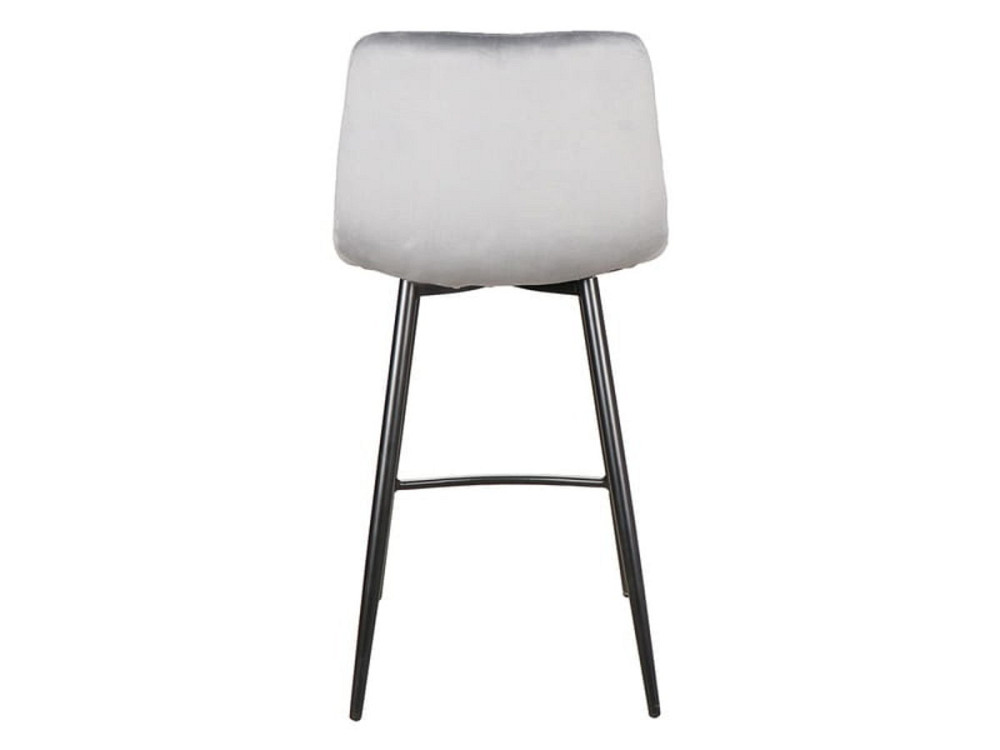 Барний стілець MILA H-2 VELVET чорний каркас/сірий BLUVEL 14 Киев - изображение 3