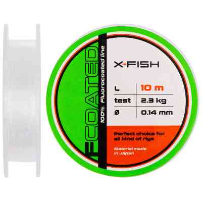 Флюорокарбон X-Fish FCoated 10m 0.14mm 2.3kg (1917.01.21) Вінниця