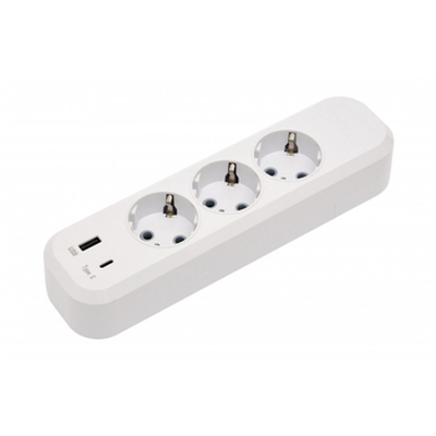 Колодка із заземленням 3 розетки LUXEL Benefice +USB+Type C Харків - фото 5
