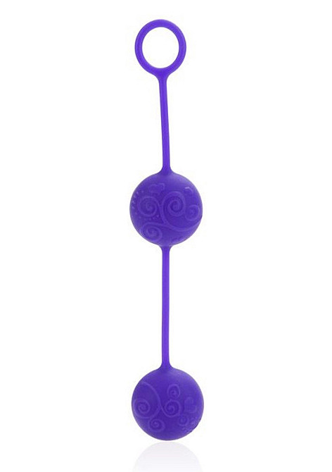 Вагинальные шарики силиконовые Posh Silicone O Balls фиолетовые California Exotic Sex Aura Киев - изображение 2