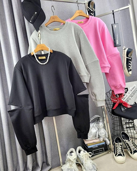 Женский стильный спортивный прогулочный костюм двойка с разрезами на кофте и брюках двунитка люкс + рибана Одесса - изображение 2