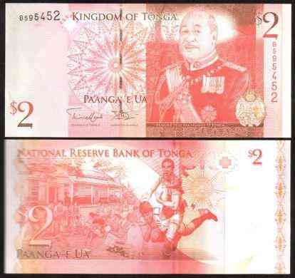 Tonga Тонга - 2 Pa'anga 2008 UNC Полтава