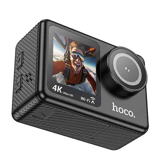 Екшен камера HOCO DV101 dual color screen sports camera Black (6942007616805) Київ