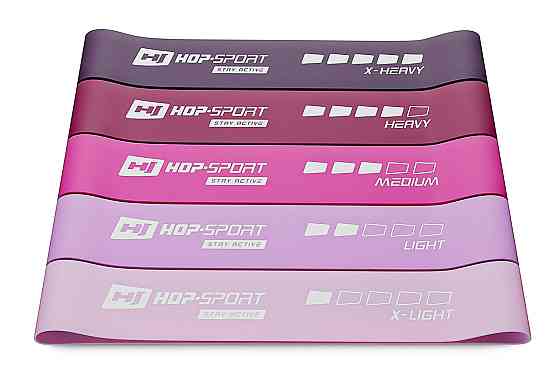 Набір резинок для фітнесу Hop-Sport 600x50мм HS-L650RLP рожевий Киев