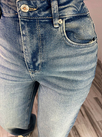 Джинси жіночі Zeo Basic 4741 palazzo jeans висока талія широкі палаццо стрейчеві вінтажні блакитні,  Одеса - фото 3