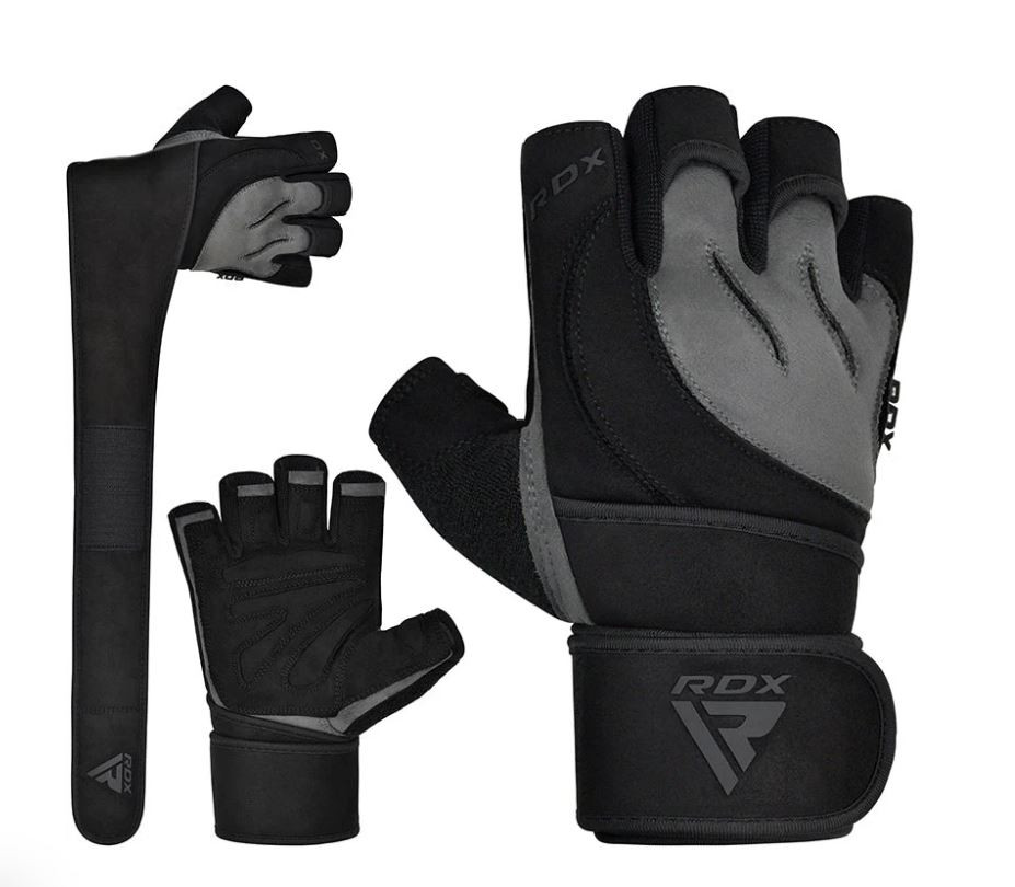 Рукавички для фітнесу RDX L4 Micro Gray/Black M Каменское - изображение 4