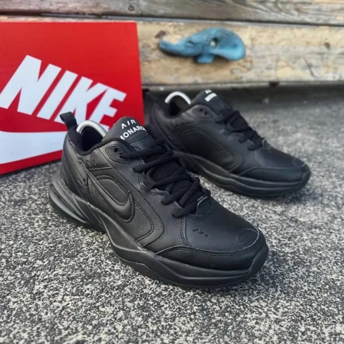 Кросівки Nike Monarch Чоловічі Чорні Шкіряні Найк Монарх (розміри: 41,42,43,44,45,46) Дніпро - фото 7