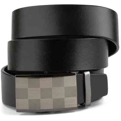 Ремень Vintage С автоматической пряжкой шахматка Черный (20266) Винница