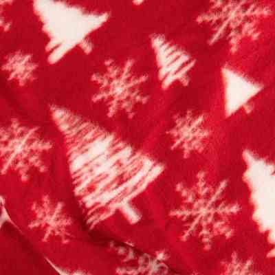 Плед Ardesto Christmas Fleece 130x160см, 100% поліестер, засніжені ялинки (ART0715PB) Вінниця