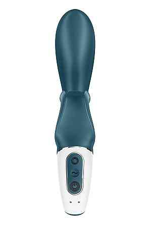Смарт вібратор-кролик Satisfyer Hug Me Bluegrey, 2 мотори, діаметр 4,2см, широка кліторальна частина Sex Aura Київ