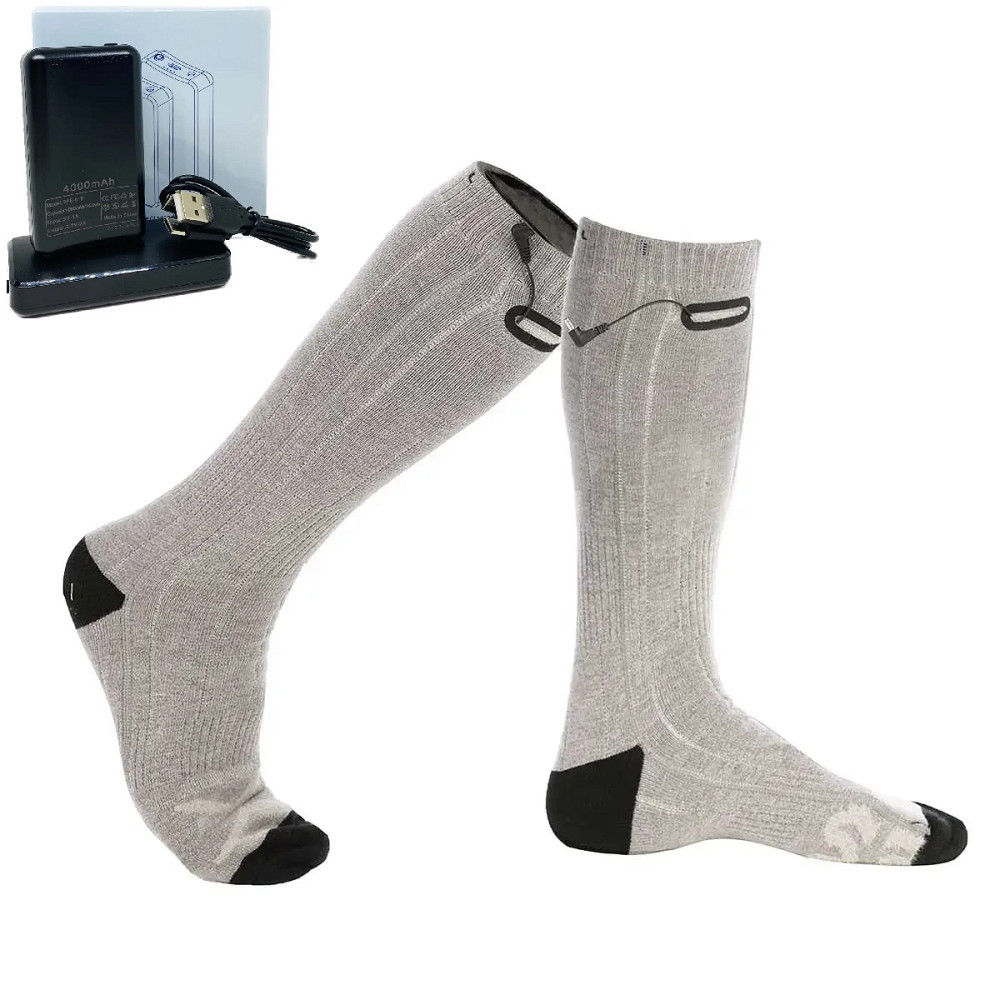 Носки с подогревом ZBHSWZ01 с блоком 4000mAh 38-44р. (Серый) Винница - изображение 8
