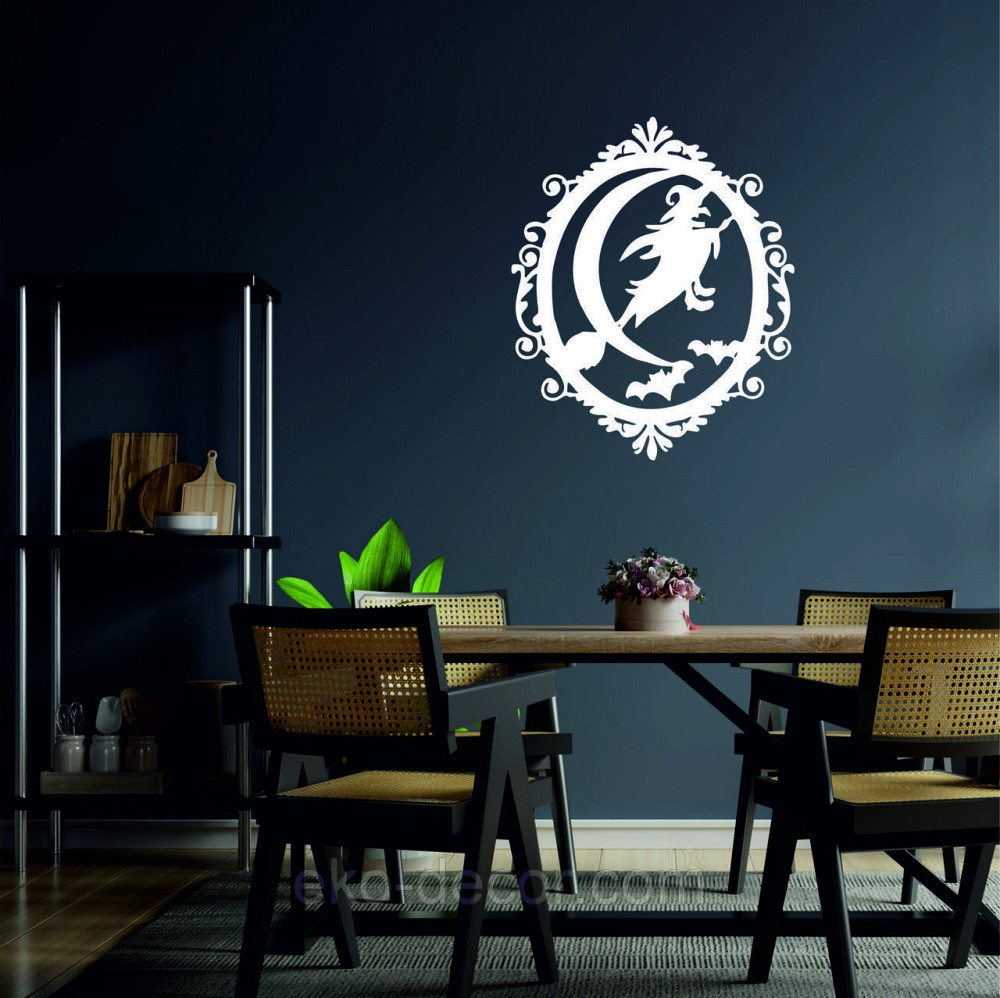 Декоративне настінне Панно «Ведьма», Декор на стіну 50*41 см, Білий Київ - фото 4