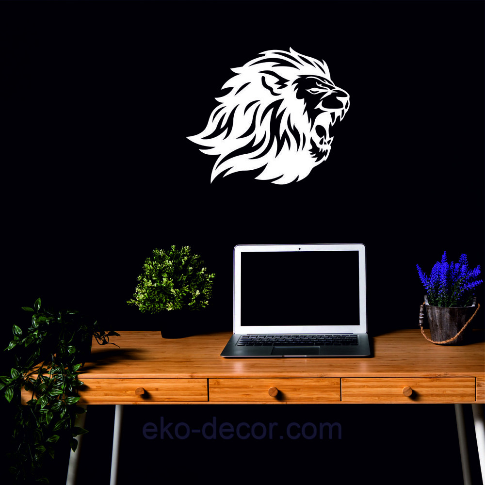 Настенный декор Панно  «Лев»  Декор на стену 110*90 см, Белый Киев - изображение 5