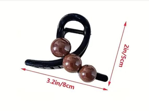 Набор из 3 заколок-крабов с декоративными шариками Киев - изображение 2