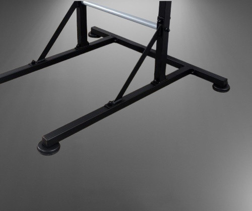 Стандартная шведская стенка черная универсальная передвижная с турником брусьями гимнастической лавкой Каменское - изображение 4