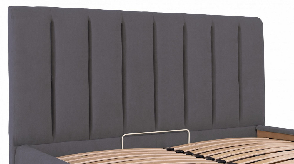 Ліжко Sanam Comfort 140 х 190 см Місті Dark Grey З підйомним механізмом та нішою для білизни Темно-сірий Дніпро - фото 7