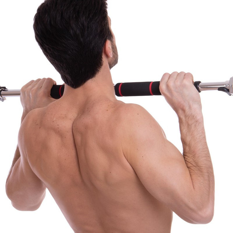 Турник в дверной проем раздвижной 60-100см Sport 2546 хром Киев - изображение 7