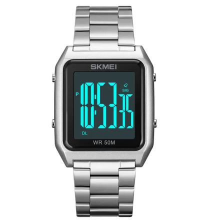 Чоловічий наручний годинник Skmei 1879 (Сріблястий) Київ
