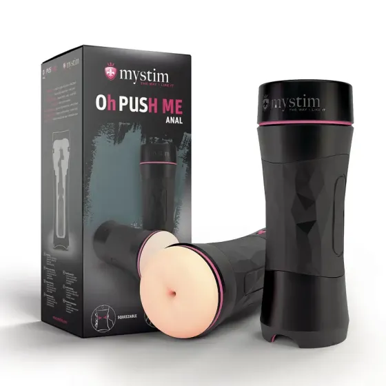 Мастурбатор-попка Mystim O(h) PUSH ME Anus, можна стискати та регулювати вакуум Львів