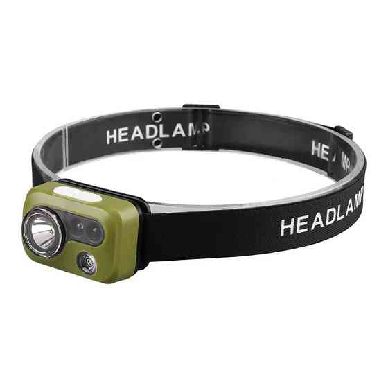 Фонарик с аккумулятором налобный 5Вт, IP54 Днепр