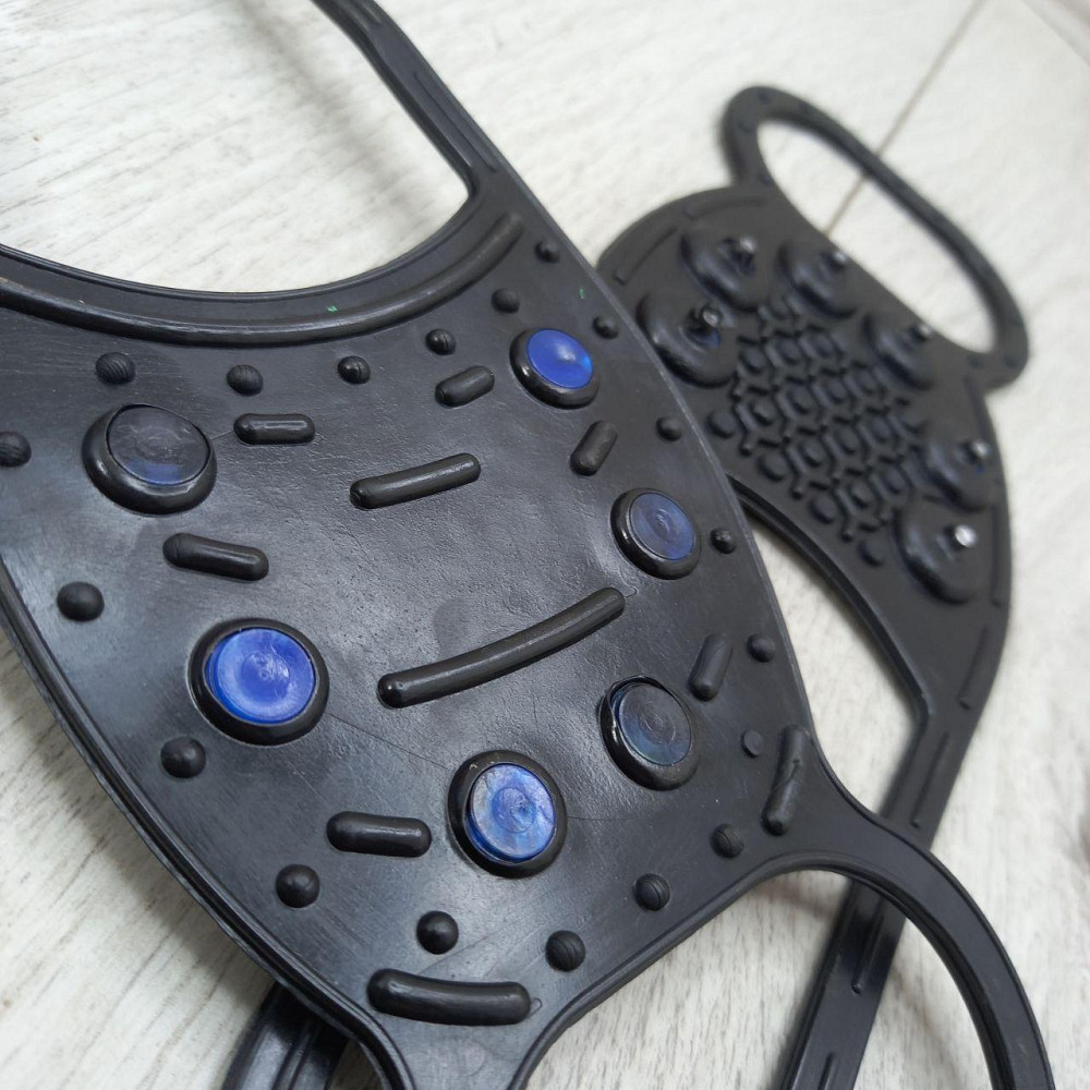 Льодоходи зимові з металевими шипами, 6 шт, розмір 35–50 — накладки проти ковзання на взуття, льодоступи універсальні Харків - фото 7