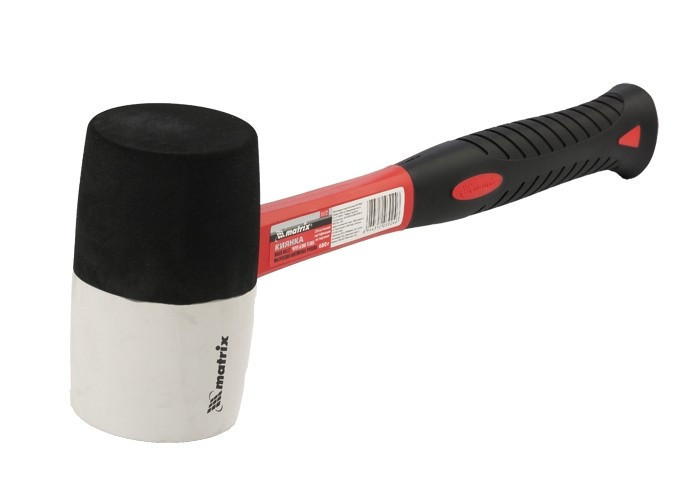 Киянка гумова, 680 г, чорно-біла гума, фібергласова ручка. MTX 11172 Коломия - фото 1