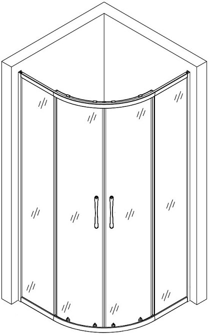 Душевая кабина полукруглая без поддона WISLA N100FS BRAVO (1уп.) Киев - изображение 5