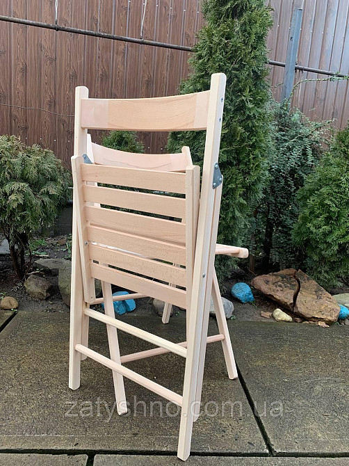 Стільці складні, з натурального дерева Київ - фото 5