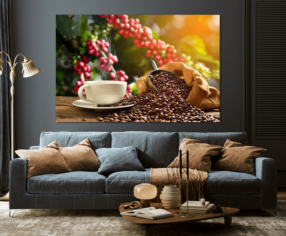 Картина холст в гостиную / спальню   Кава   MLP_370 50x100 см Киев - изображение 3