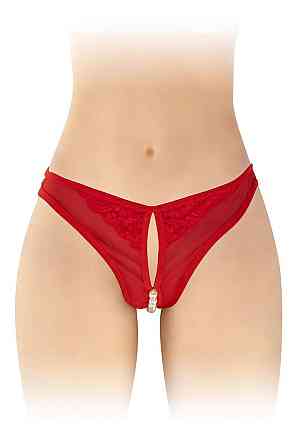 Трусики з перлинами і доступом Fashion Secret Sophie Red Sex Aura Київ