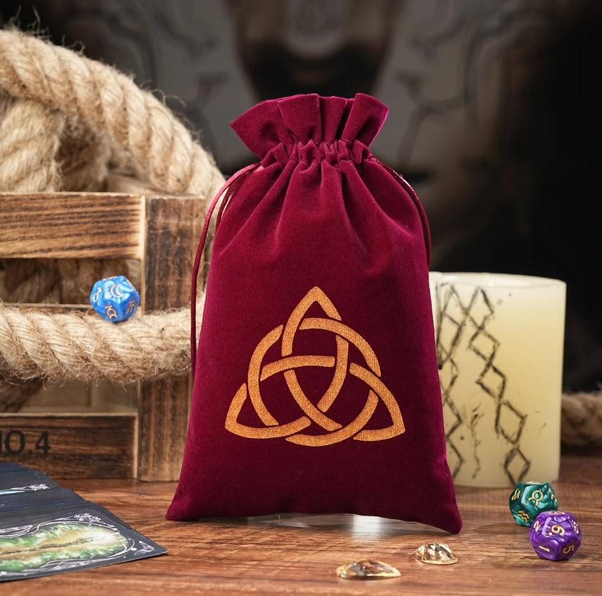 Мешочек из велюра для карт Таро или рун 