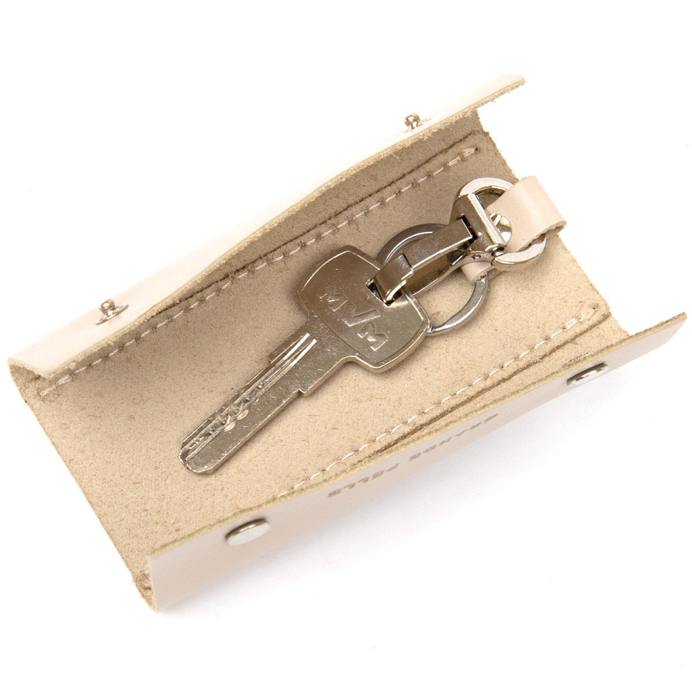 Ключниця з натуральної шкіри GRANDE PELLE 11390 Бежевий Київ - фото 6