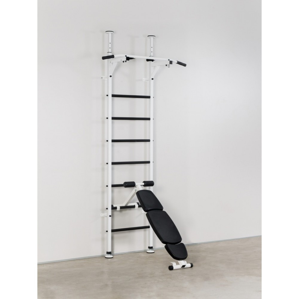 Шведская стенка Tornado Pro White, профессиональный тренажер для взрослых до 120 кг, кольцо для груши Каменское - изображение 4