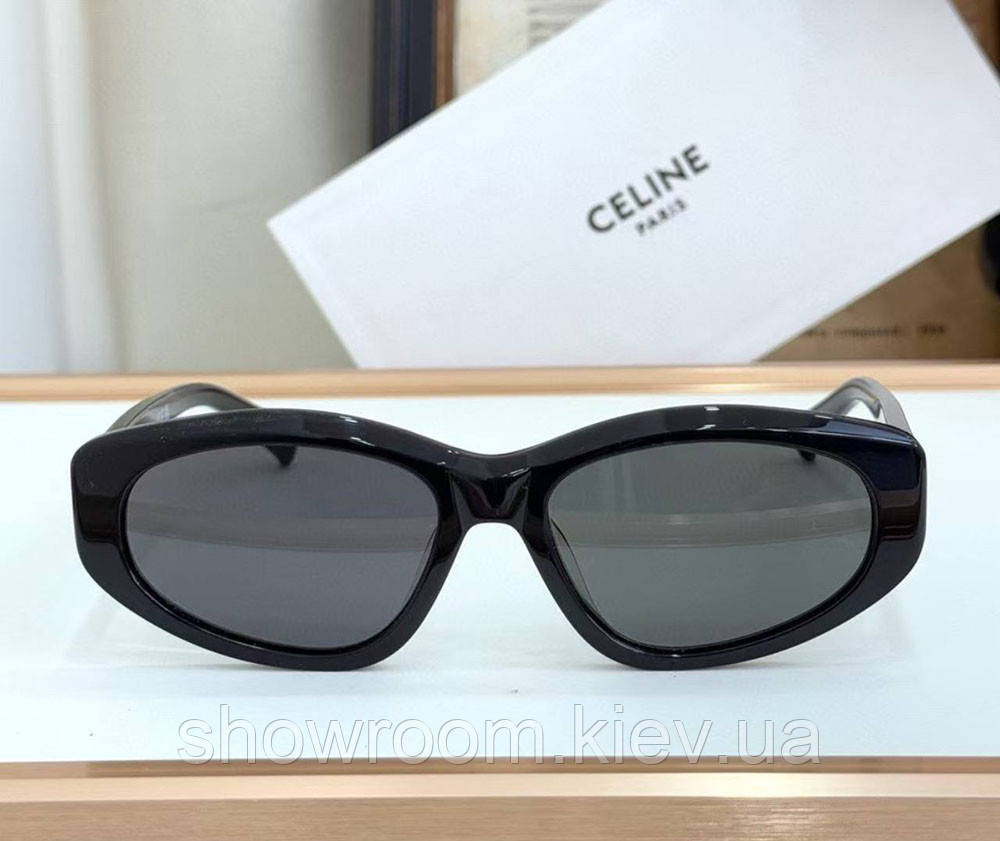 Женские солнцезащитные очки Celine (40279) black LUX Киев - изображение 4