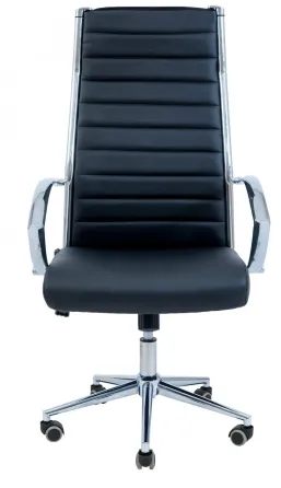 Офісне Крісло Керівника Richman Malibu Хром М1 Tilt Чорний Київ