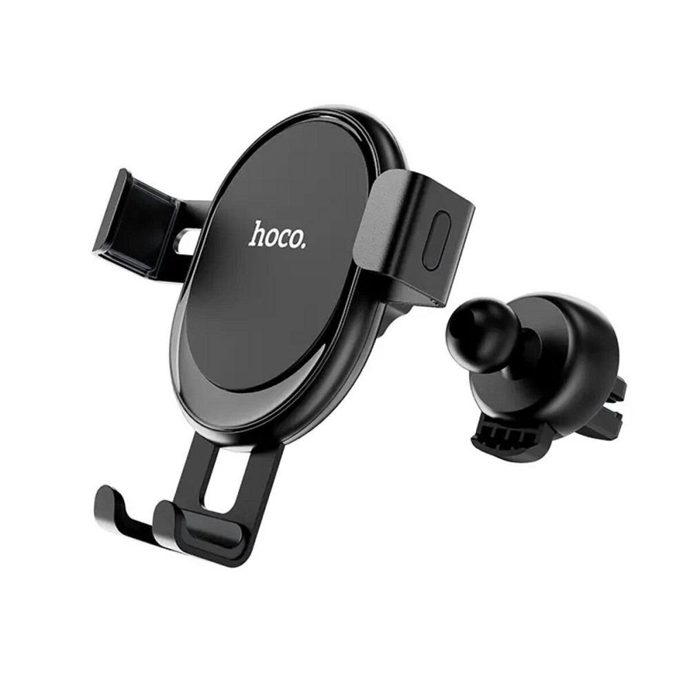 Тримач для мобільного HOCO CA56 Plus Armor metal gravity car holder Black Silver Київ - фото 1