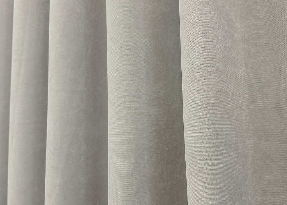 Комплект готовых штор VR-Textil Микровелюр Petek YL № 1803ш Светло-серый 150х295 см 2 шт (33-0777) Киев - изображение 7