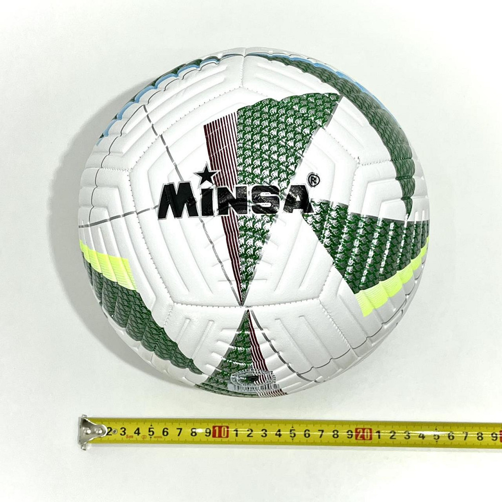 М'яч футбольний розмір 5 400-420г TPE термопластичний еластомер Біло-зелений (MS 4295) Чернигов - изображение 2