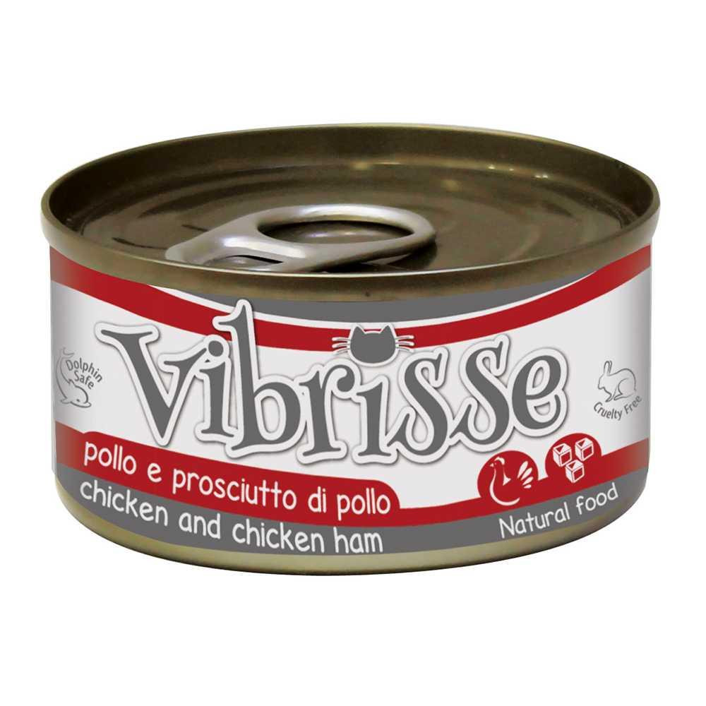 Vibrisse (Вібрис) вологий корм консерву для котів з куркою та шинкою 140 г х 12 шт 140 г х 12 шт. Запоріжжя - фото 1