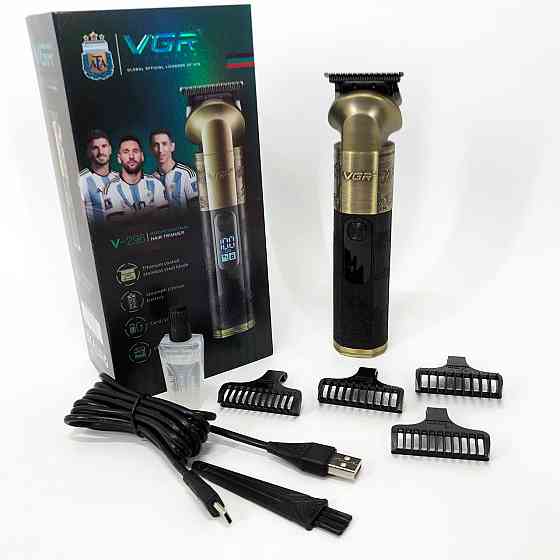 Електрична машинка для стрижки з насадками VGR, Бездротові машинки для стрижки легкі EU-87 Львів