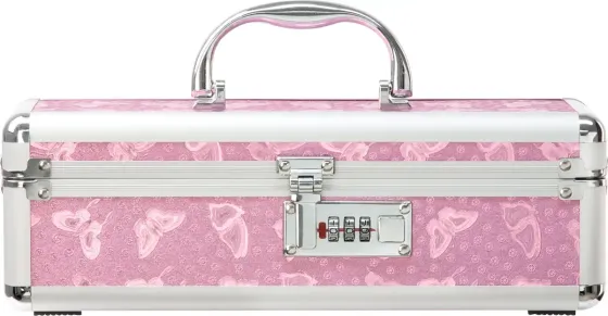 Кейс для зберігання секс-іграшок BMS Factory - The Toy Chest Lokable Vibrator Case Pink з кодовим за Львів